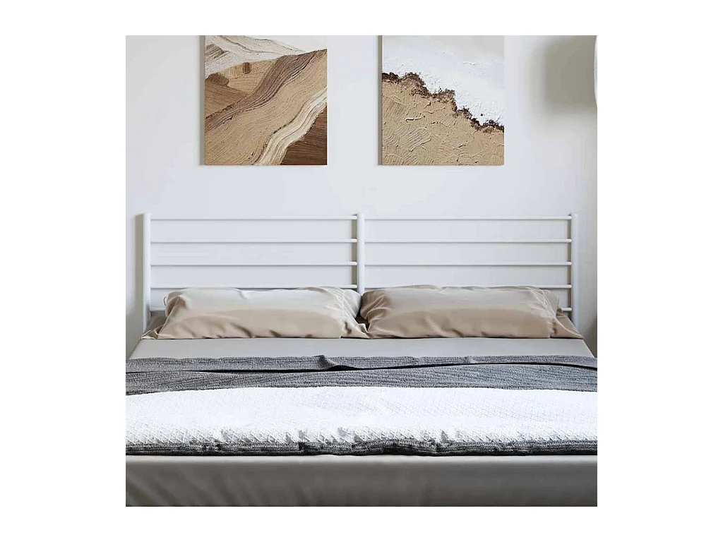 Cabecero de metal blanco 180 cm