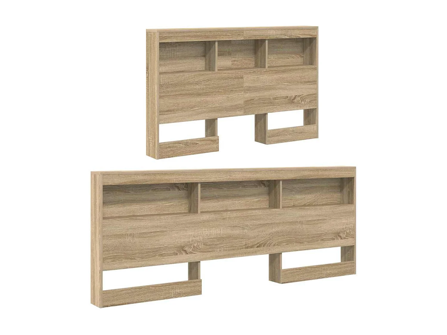 Testiera contenitore in rovere Sonoma da 120 cm in legno ingegnerizzato