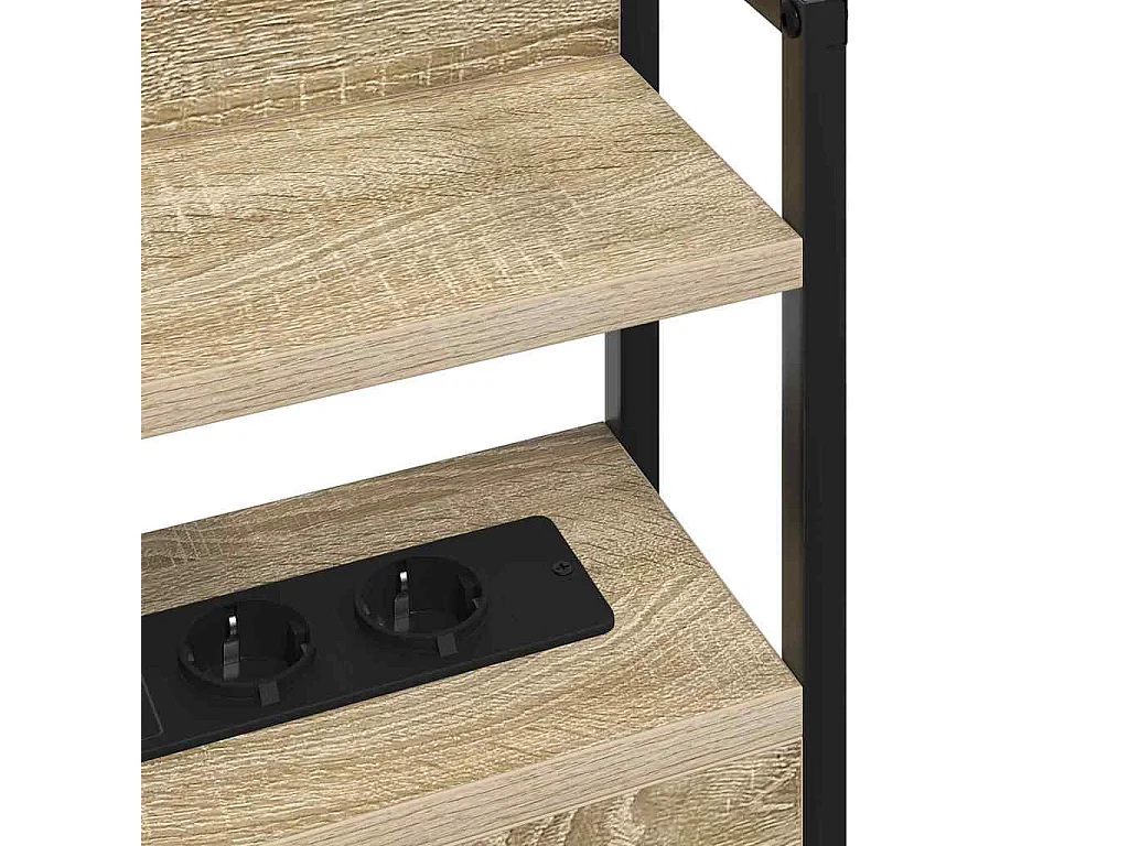 Tête de lit avec étagère Chêne sonoma 80 cm Bois d'ingénierie