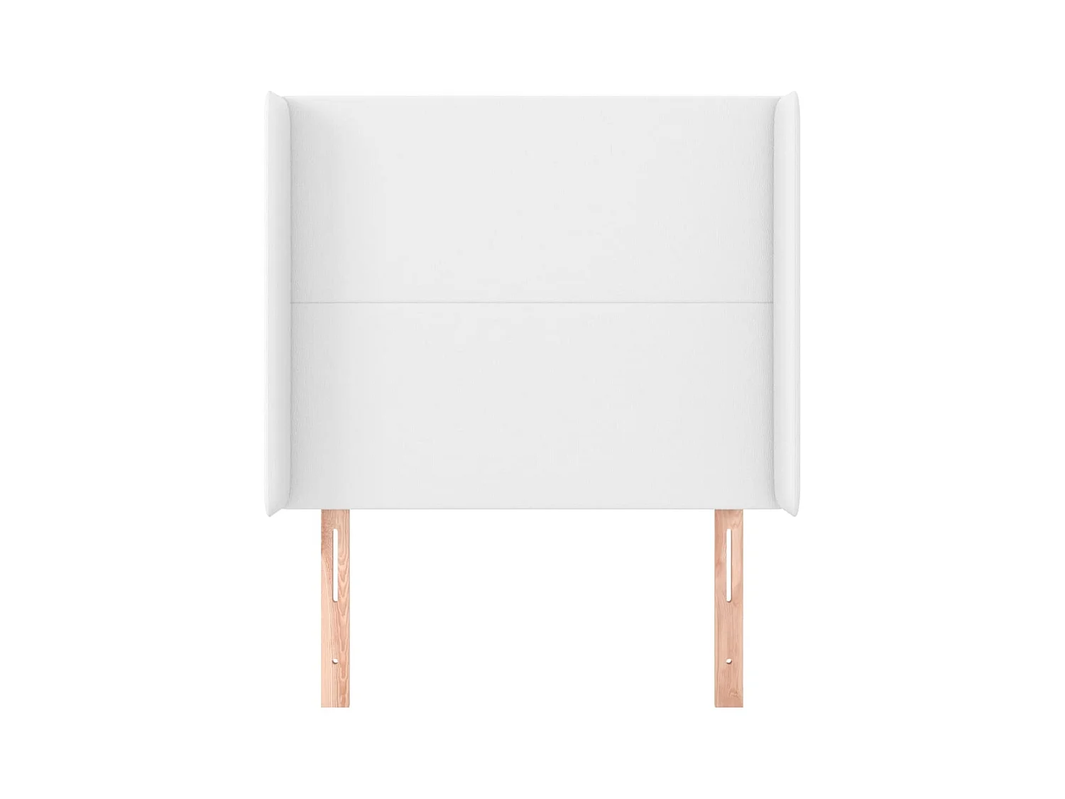 Hoofdbord met vleugels Wit 103x16x118/128 cm Kunstleer