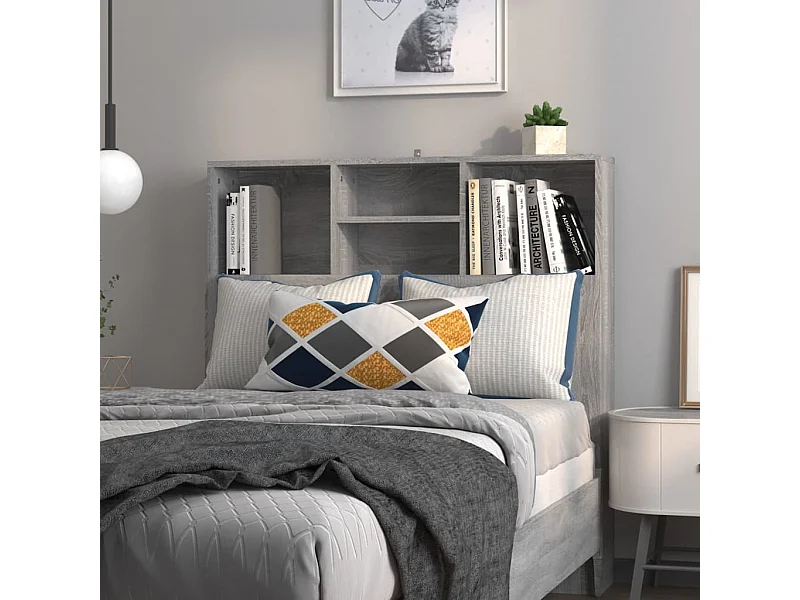 Sonoma grijs hoofdeinde kast 100x19x103,5 cm