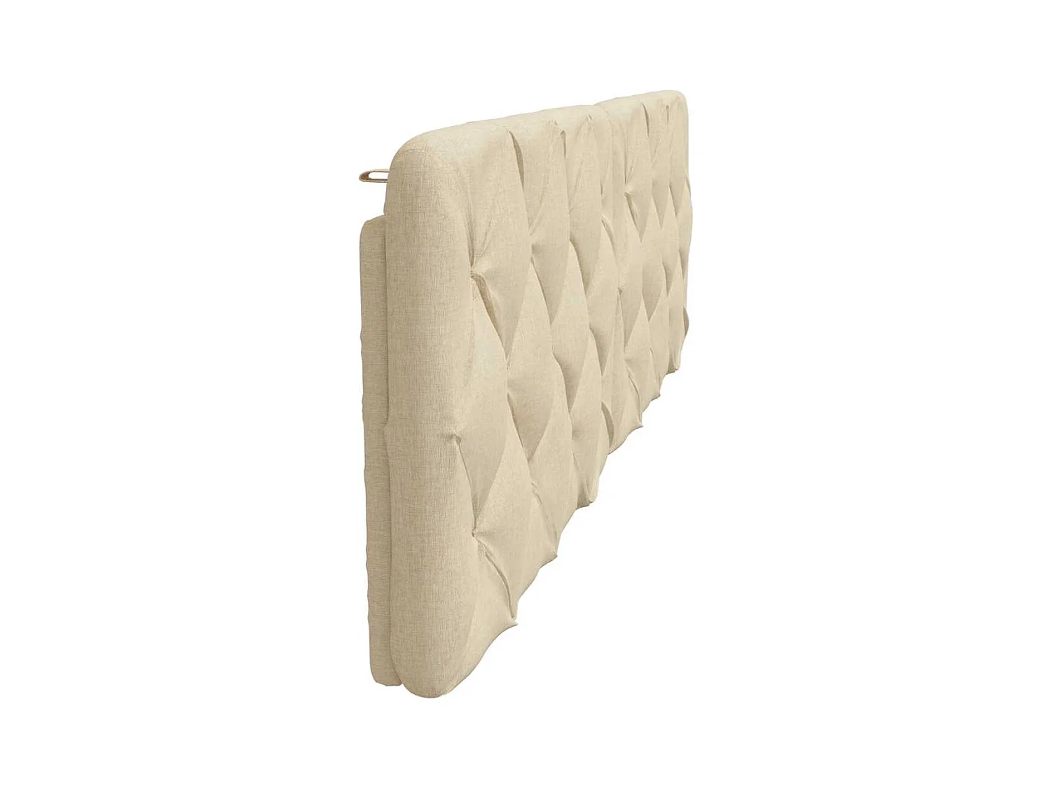 Cojín cabecero de tela color crema 180 cm