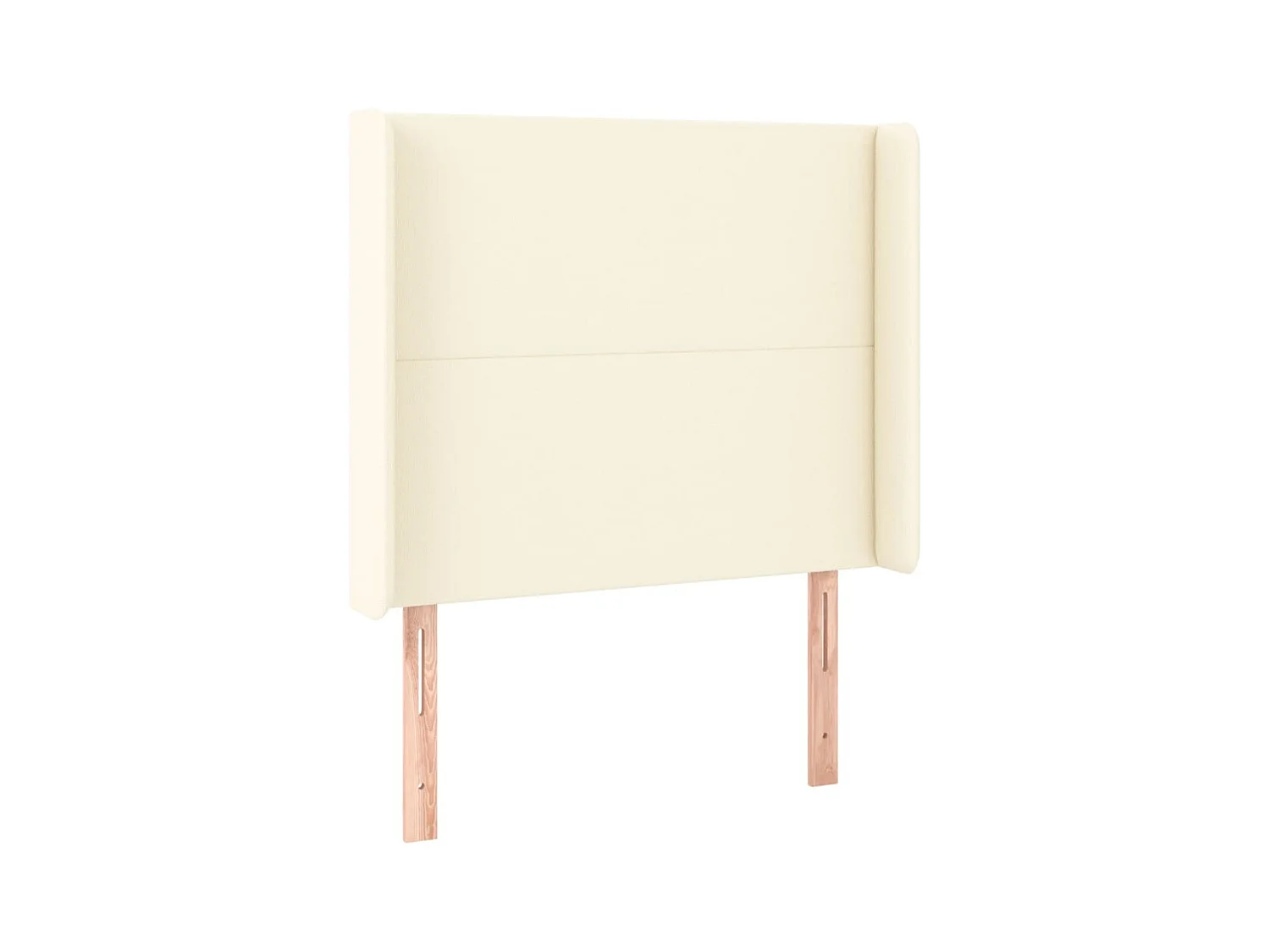 Cabecero con alas Crema 83x16x118/128 cm Piel sintética