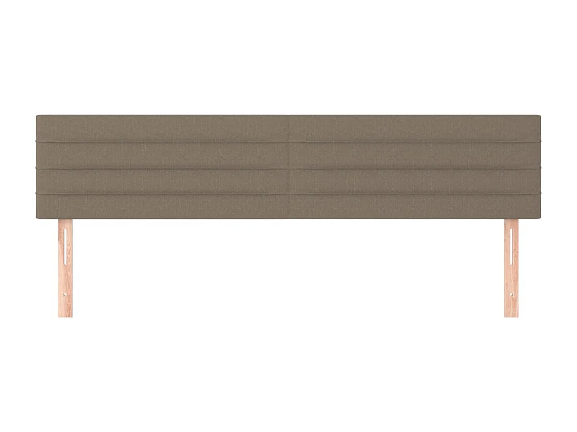 Têtes de lit 2 pcs Taupe 100x5x78/88 cm Tissu