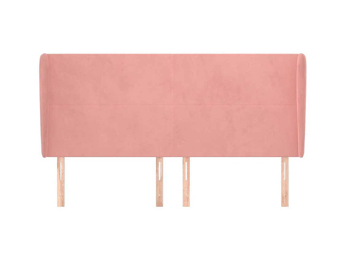 Hoofdbord met vleugels Rose 203x23x118/128 cm Fluweel