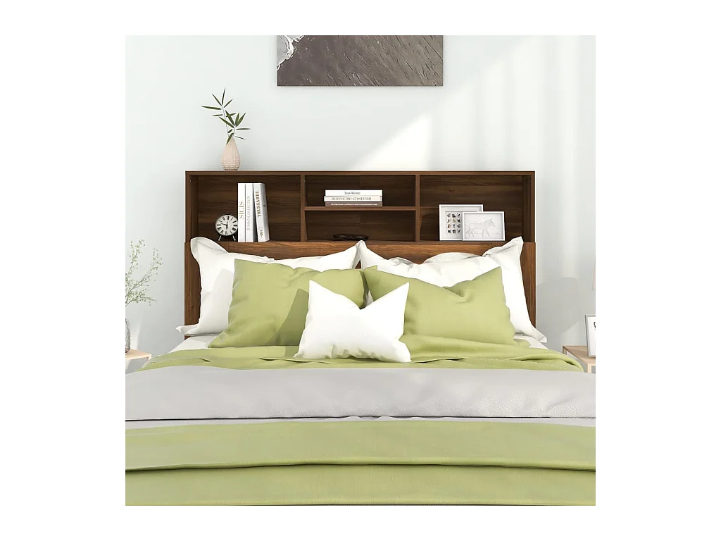 Hoofdbordkast Bruin eiken 140x19x103,5 cm