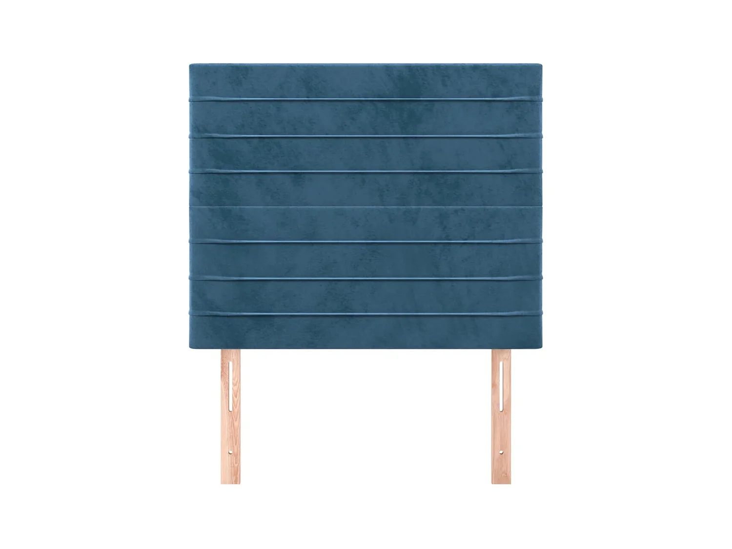 Kopfteile 2 Stk. Dunkelblau 90x5x78/88 cm Samt