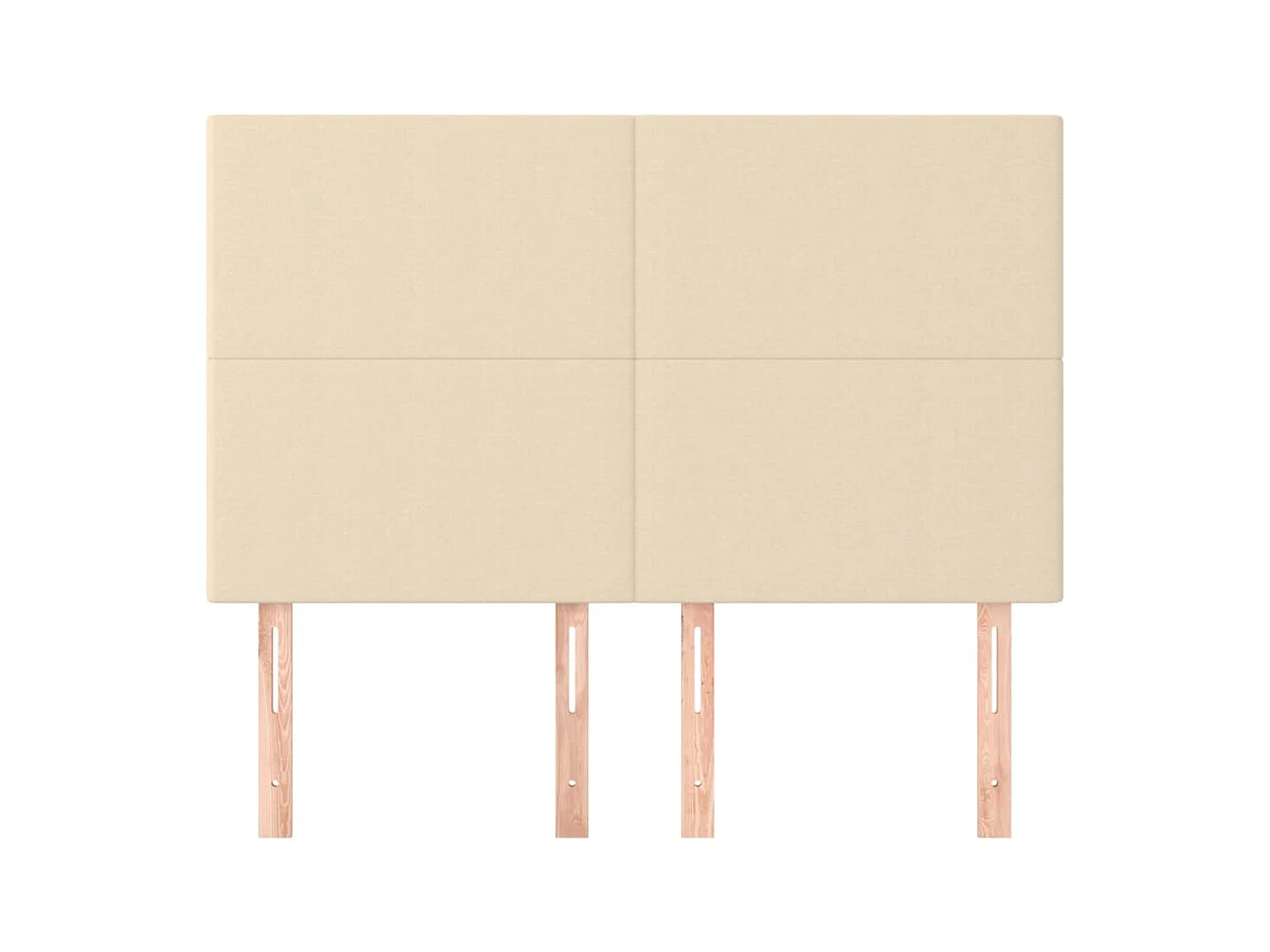 Cabeceros 4 piezas Crema 72x5x78/88 cm Tela