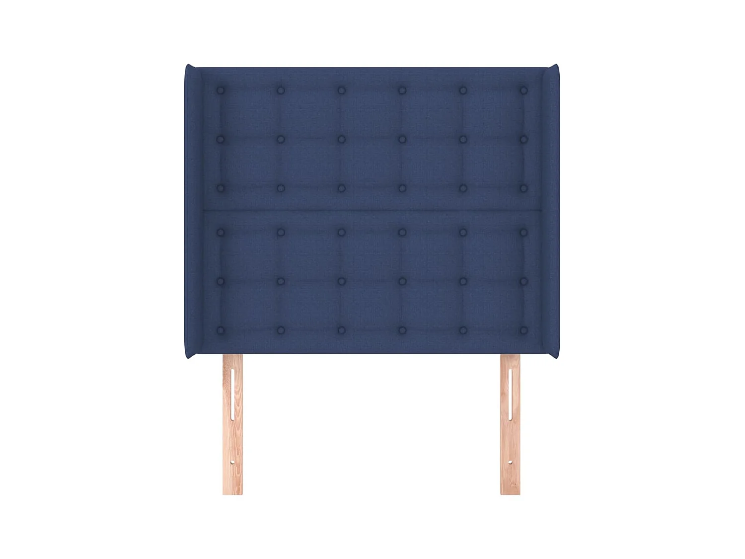 Kopfteil mit Flügeln Blau 83x16x118/128 cm Stoff