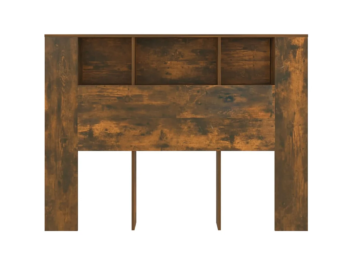 Gerookt eiken hoofdeinde kast 140x18,5x104,5 cm