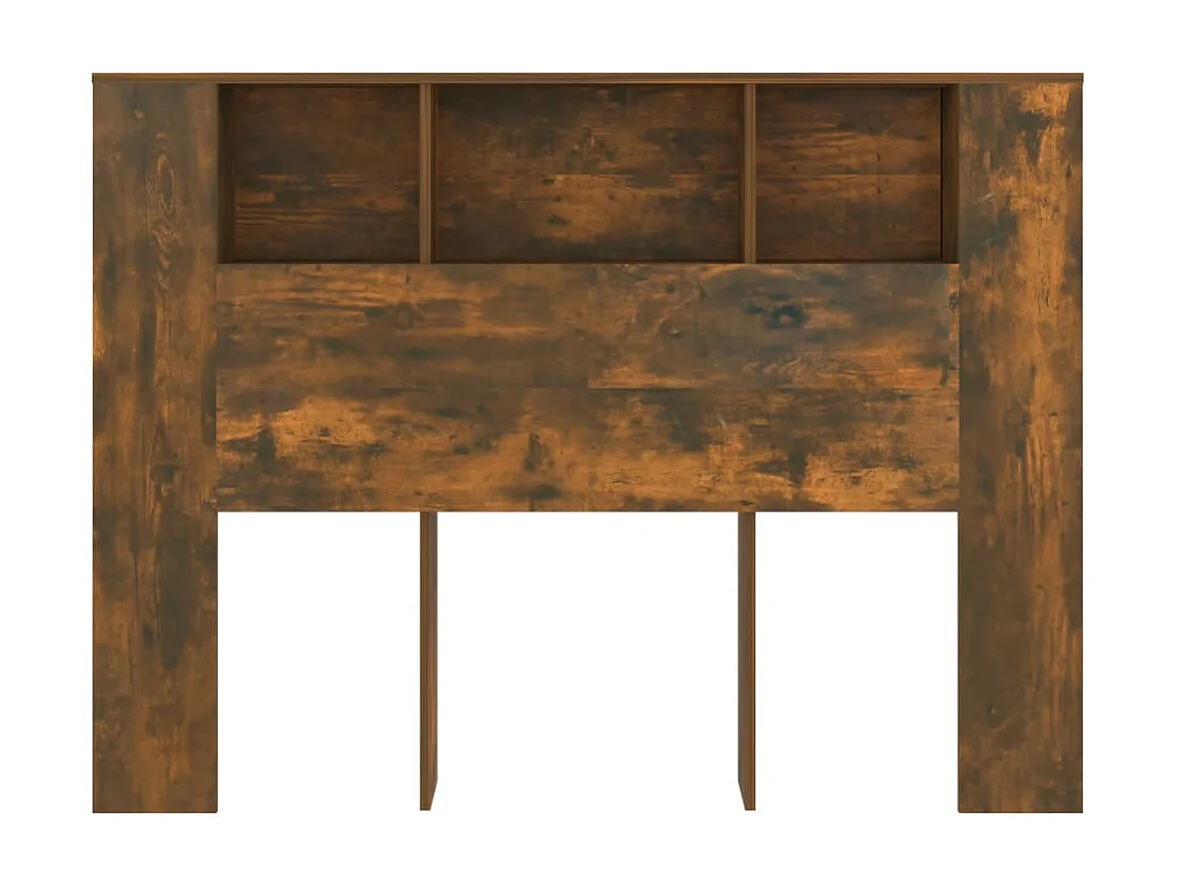 Gerookt eiken hoofdeinde kast 140x18,5x104,5 cm