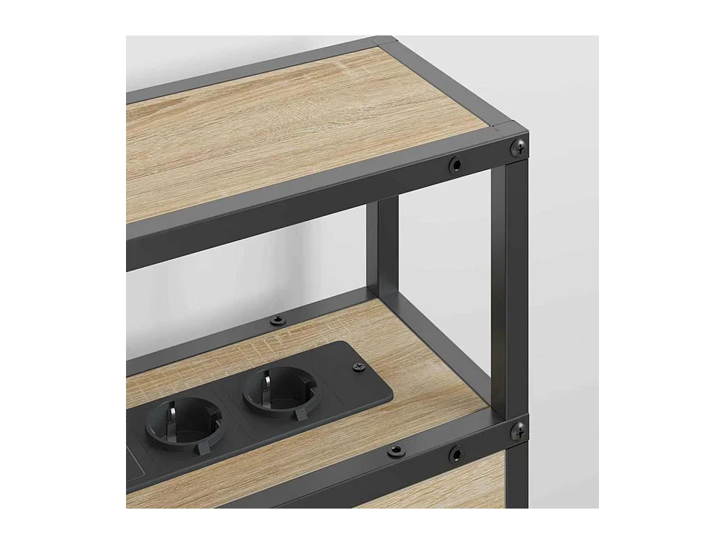 Tête de lit de rangement Chêne sonoma 150 cm Bois d'ingénierie