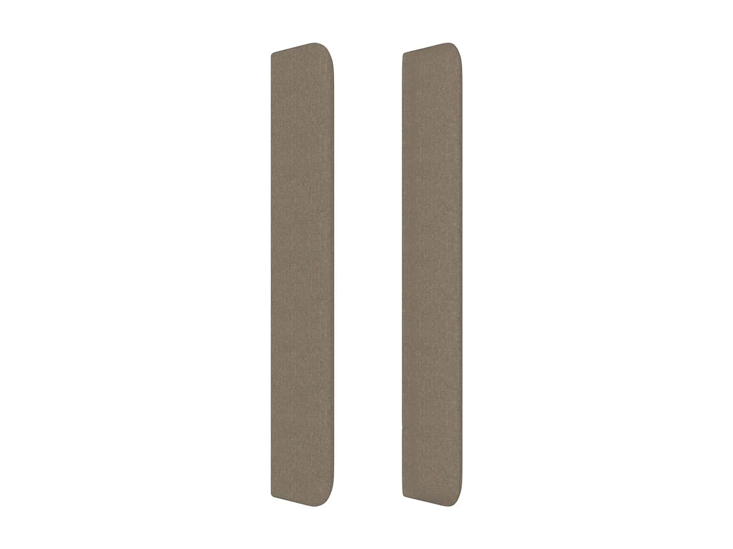 Tête de lit avec oreilles Taupe 83x16x118/128 cm Tissu
