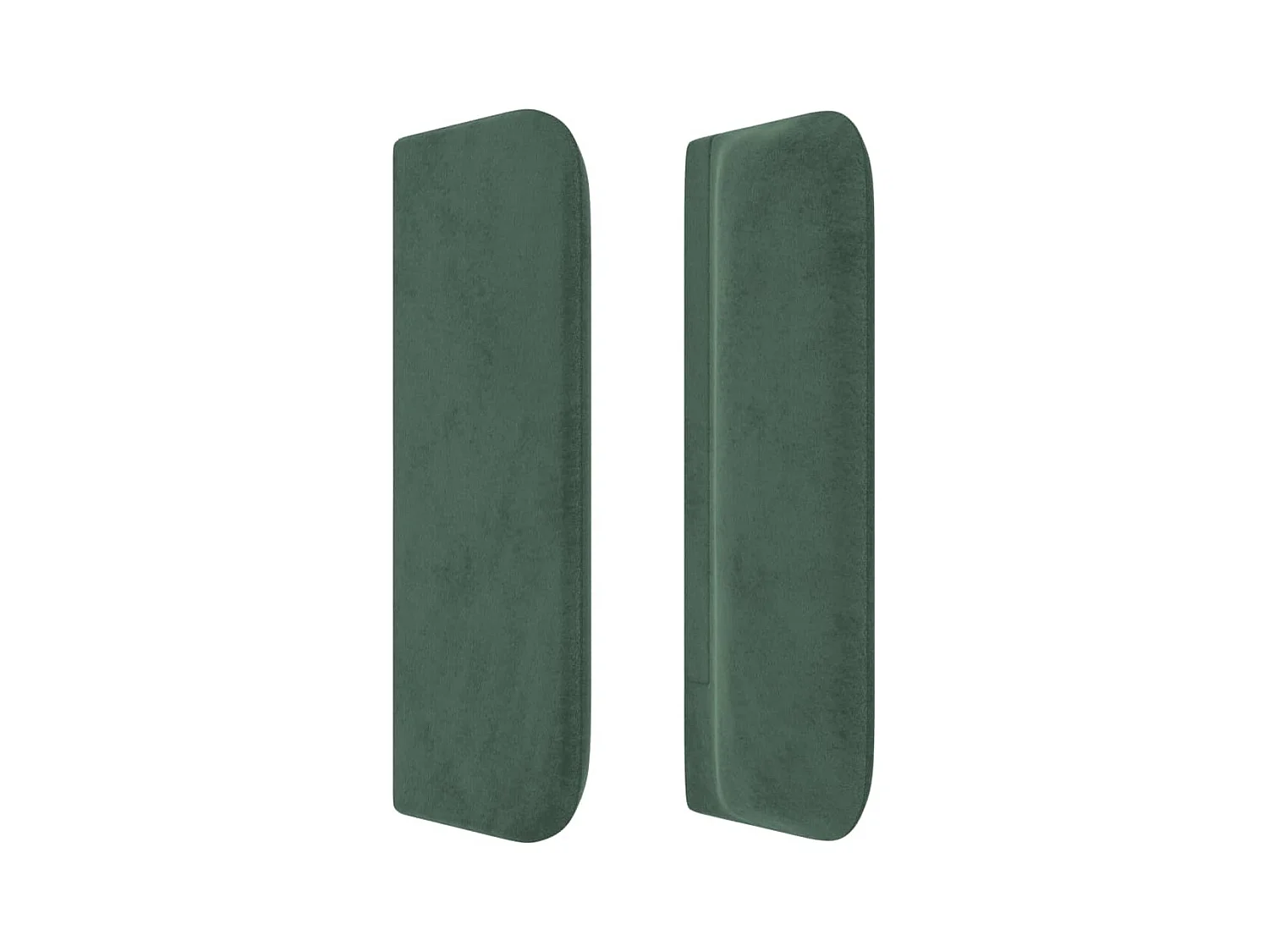 Hoofdbord met vleugels Donkergroen 183x16x78/88 cm Fluweel