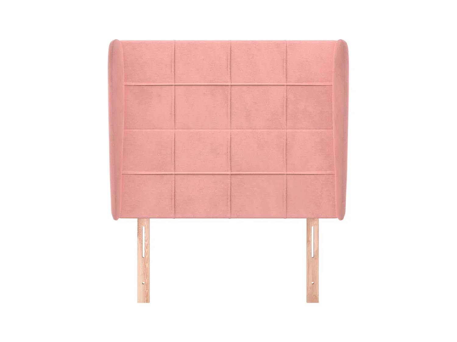 Tête de lit avec oreilles Rose 83x23x118/128 cm Velours