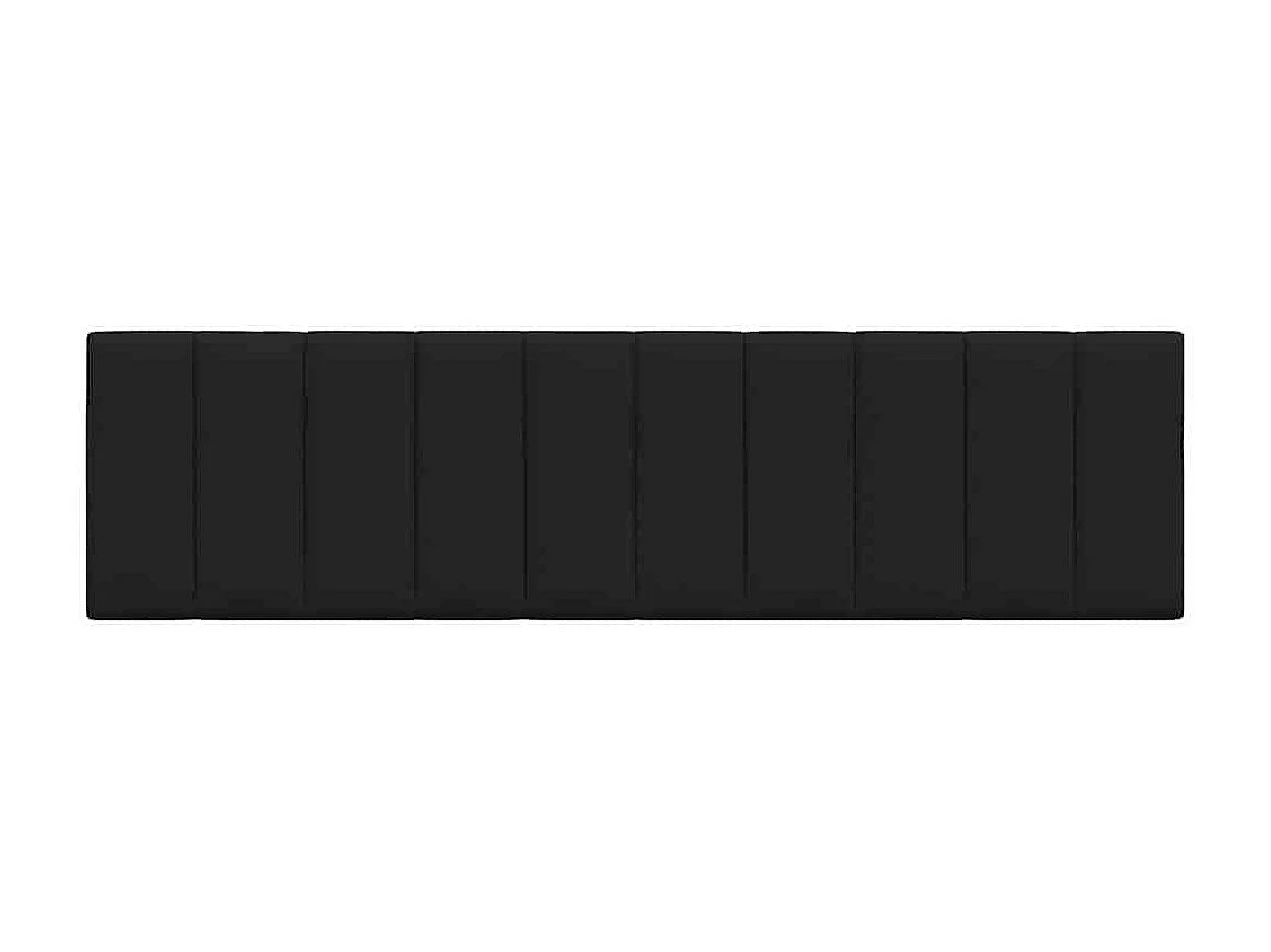 Schwarzes Kopfteilkissen 180 cm Stoff