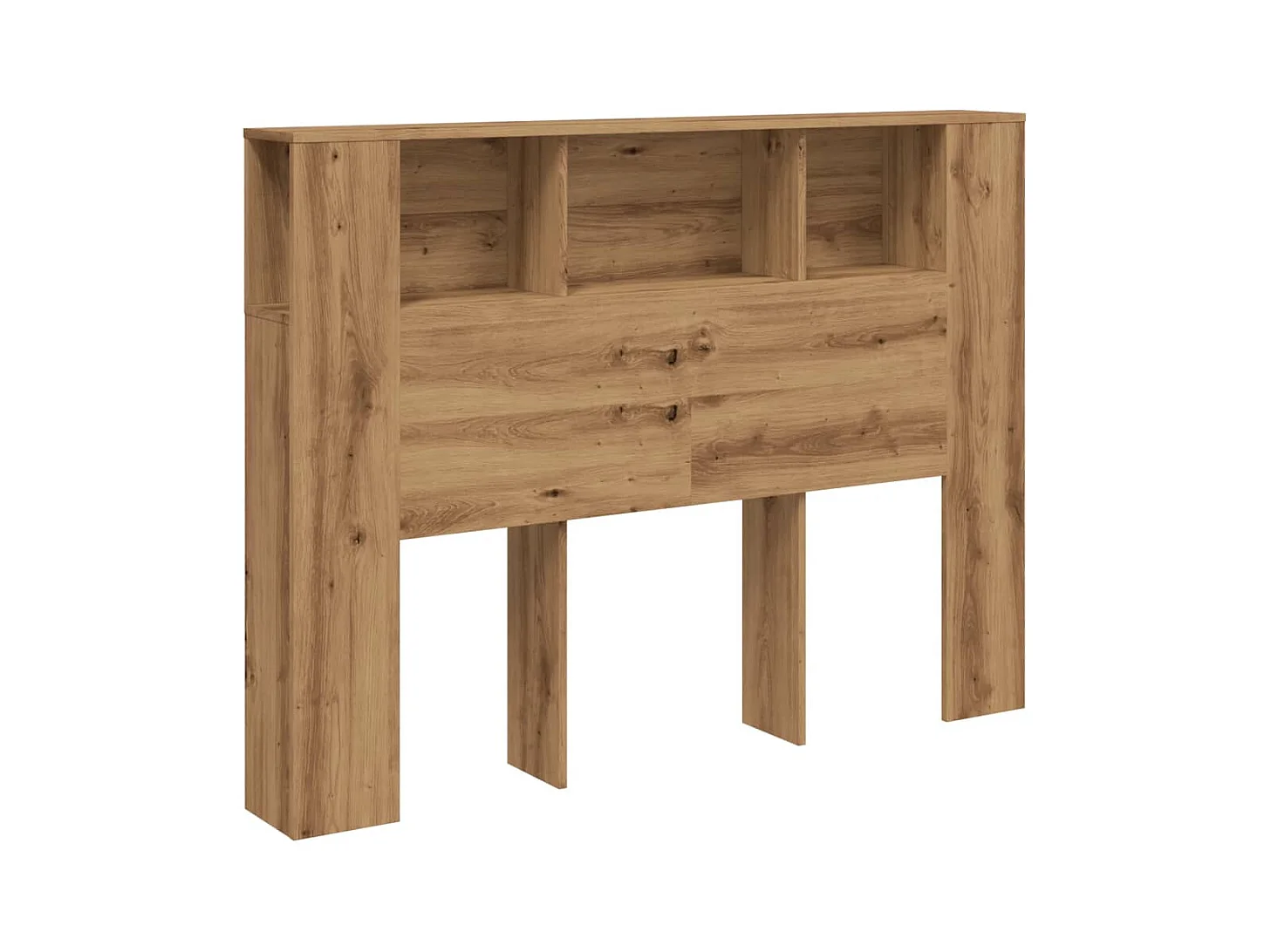 Cabecero de roble artesanal 140x18,5x102,5 cm