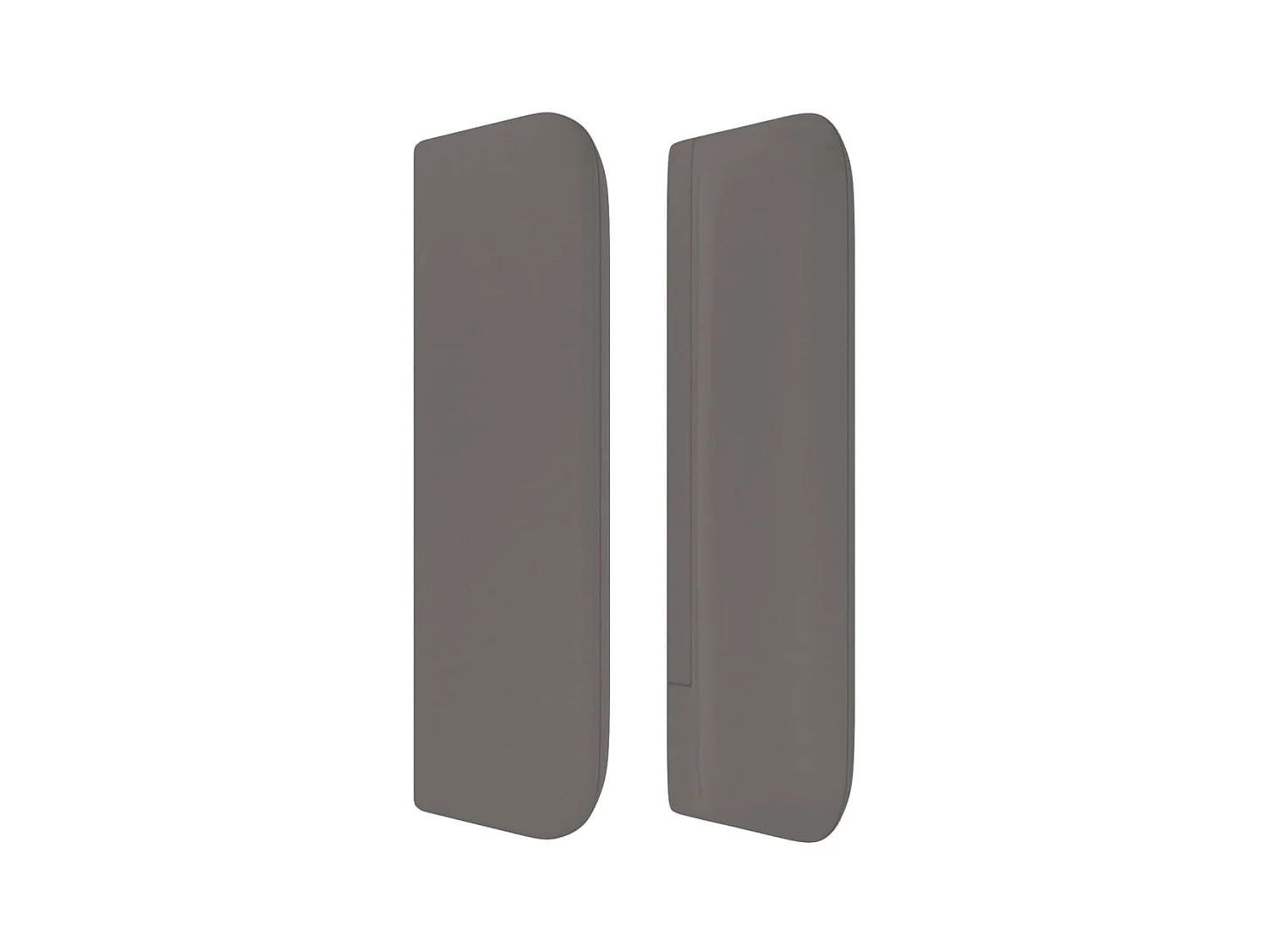 Kopfteil mit Flügeln Grau 83x16x78/88 cm Kunstleder