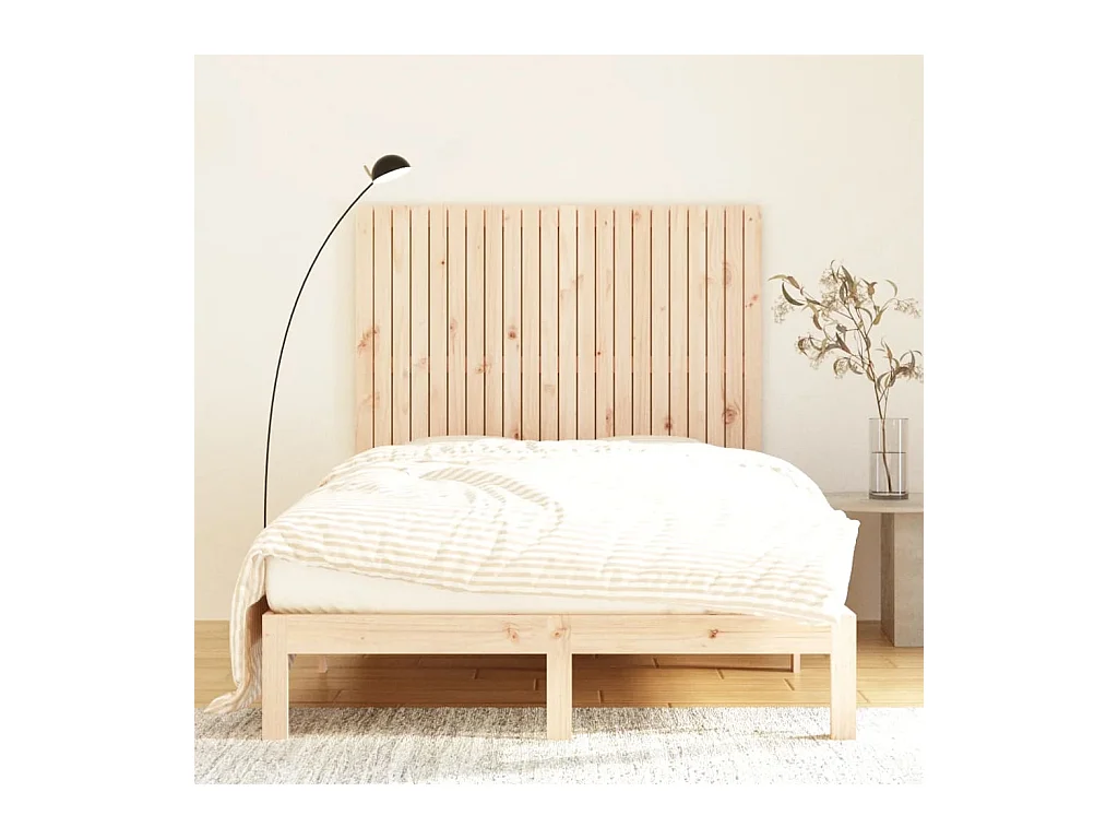 Wandhoofdbord 140x3x110 cm Massief grenenhout