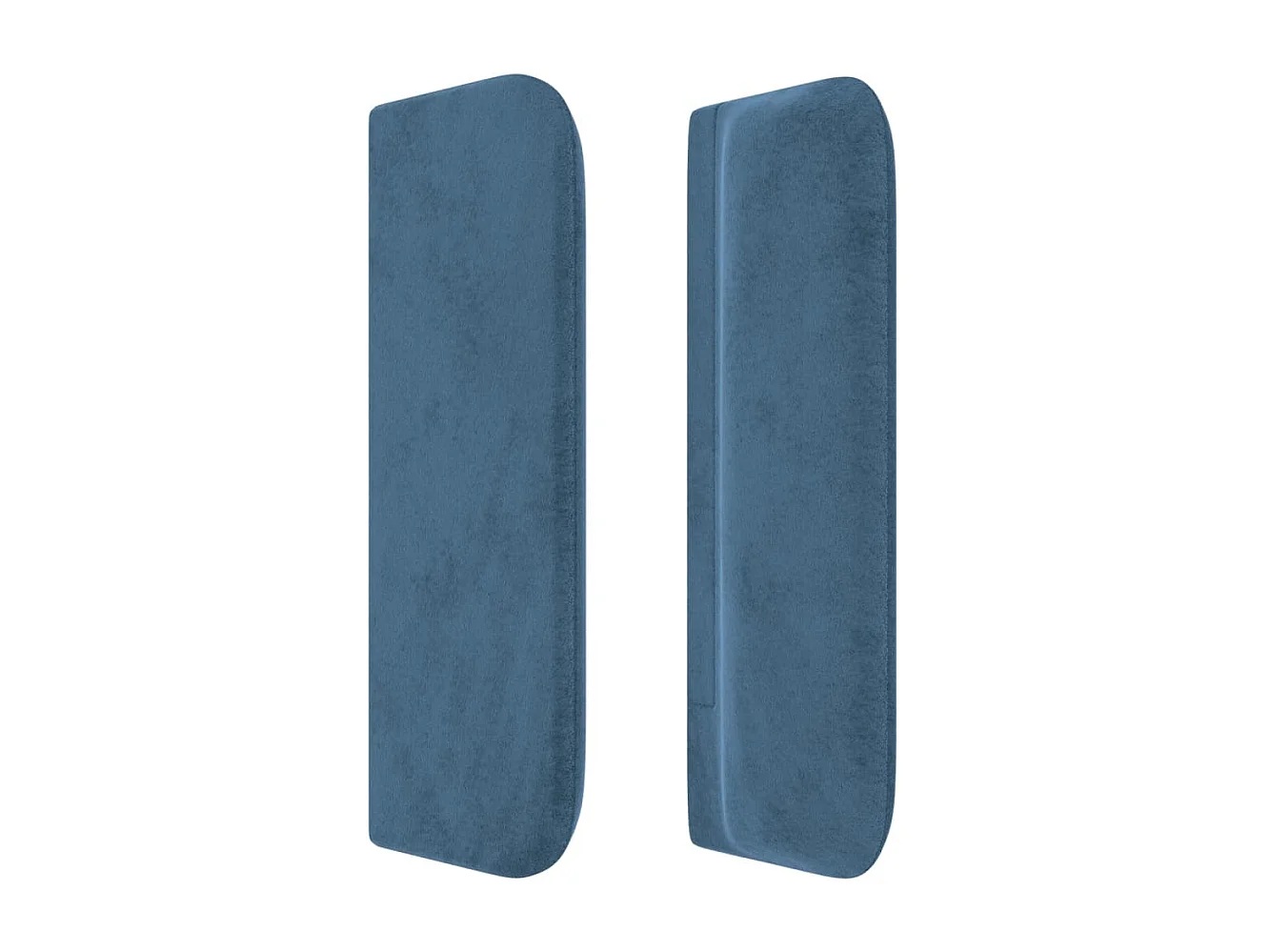 Tête de lit avec oreilles Bleu foncé 103x16x78/88 cm Velours