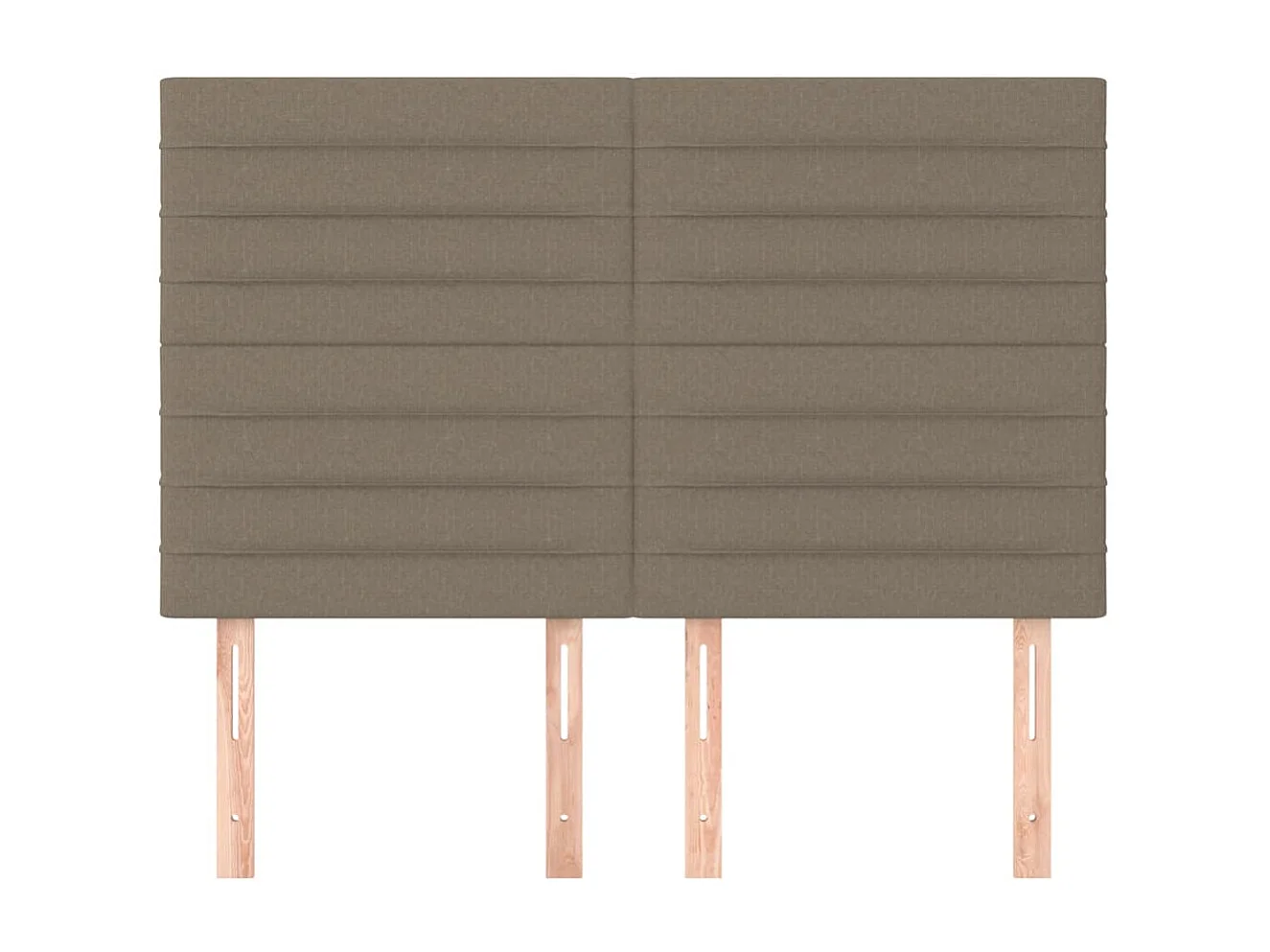 Testiere 4 pezzi Taupe 72x5x78/88 cm Tessuto