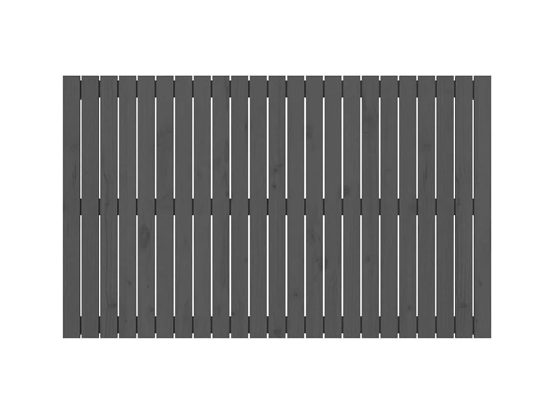 Wandhoofdbord Grijs 147x3x90 cm Massief grenenhout