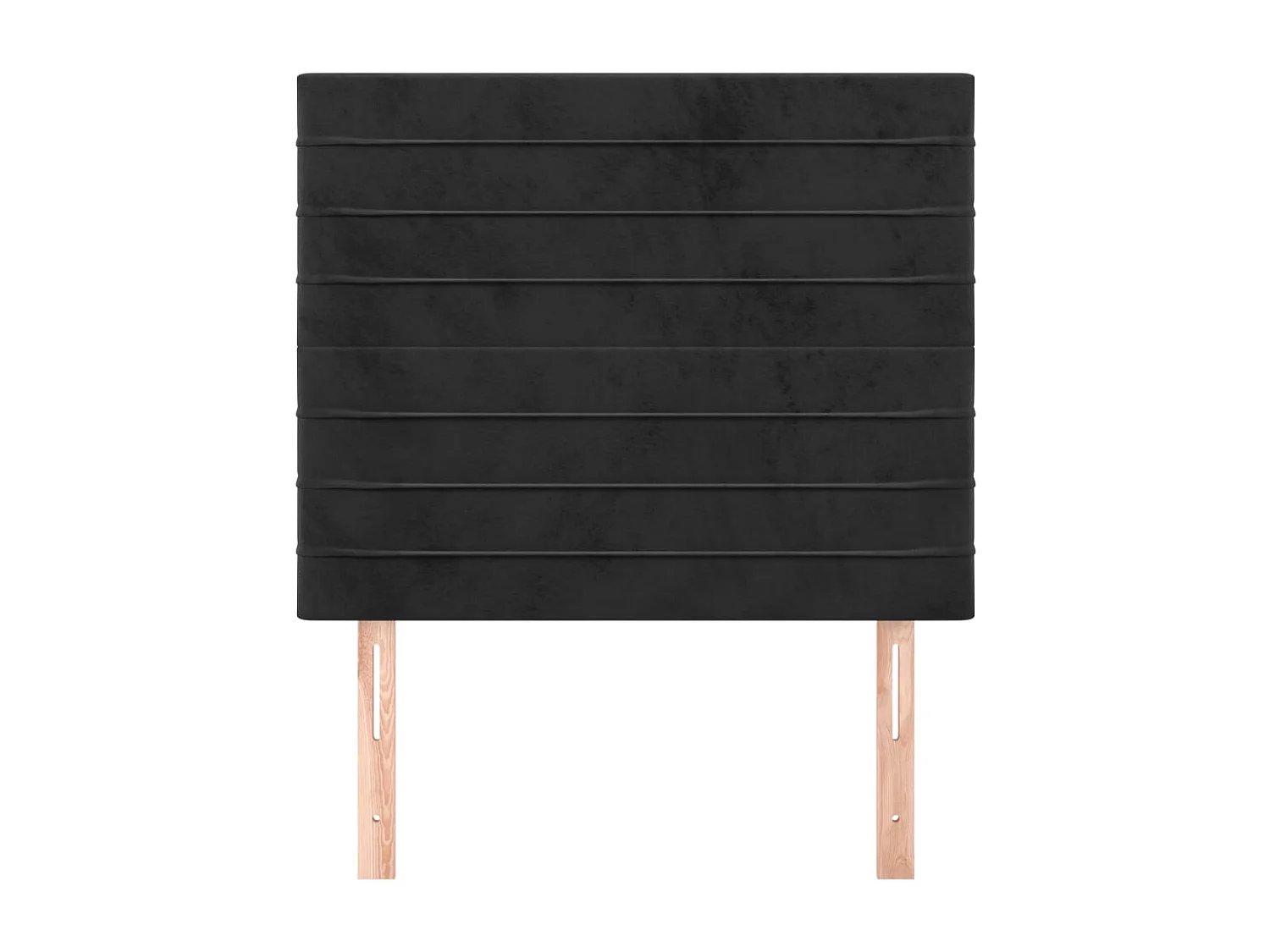 Cabeceros 2 uds Negro 80x5x78/88 cm Terciopelo