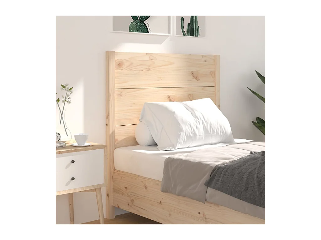 Hoofdbord 106x4x100 cm Massief grenenhout