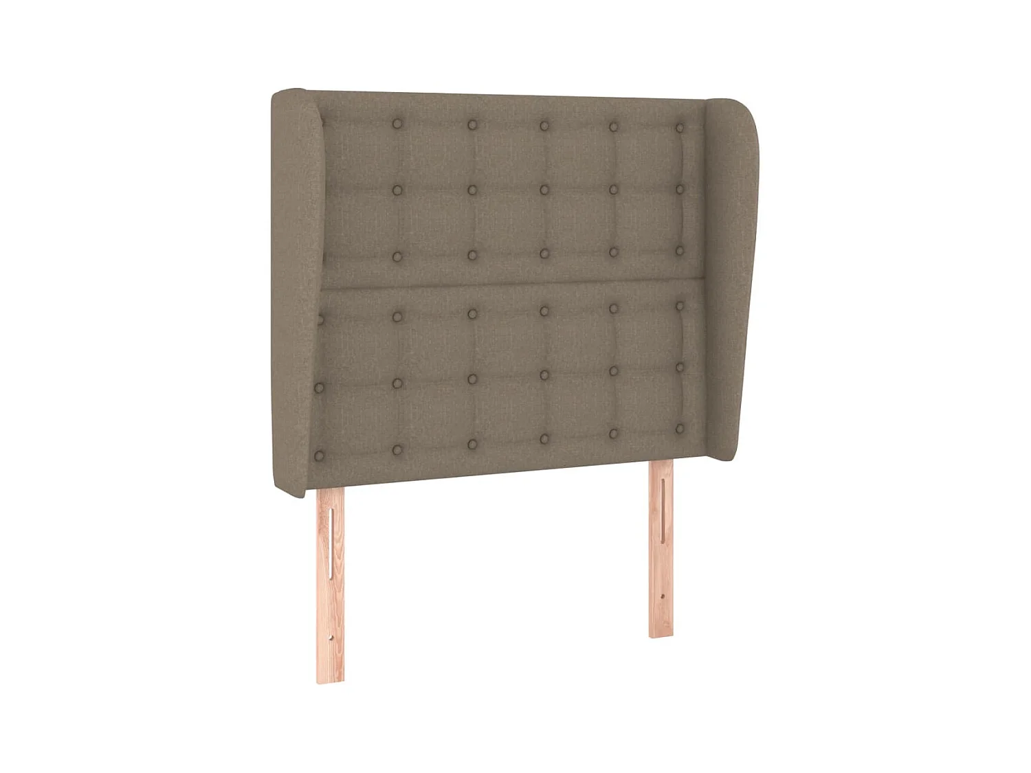 Tête de lit avec oreilles Taupe 83x23x118/128 cm Tissu