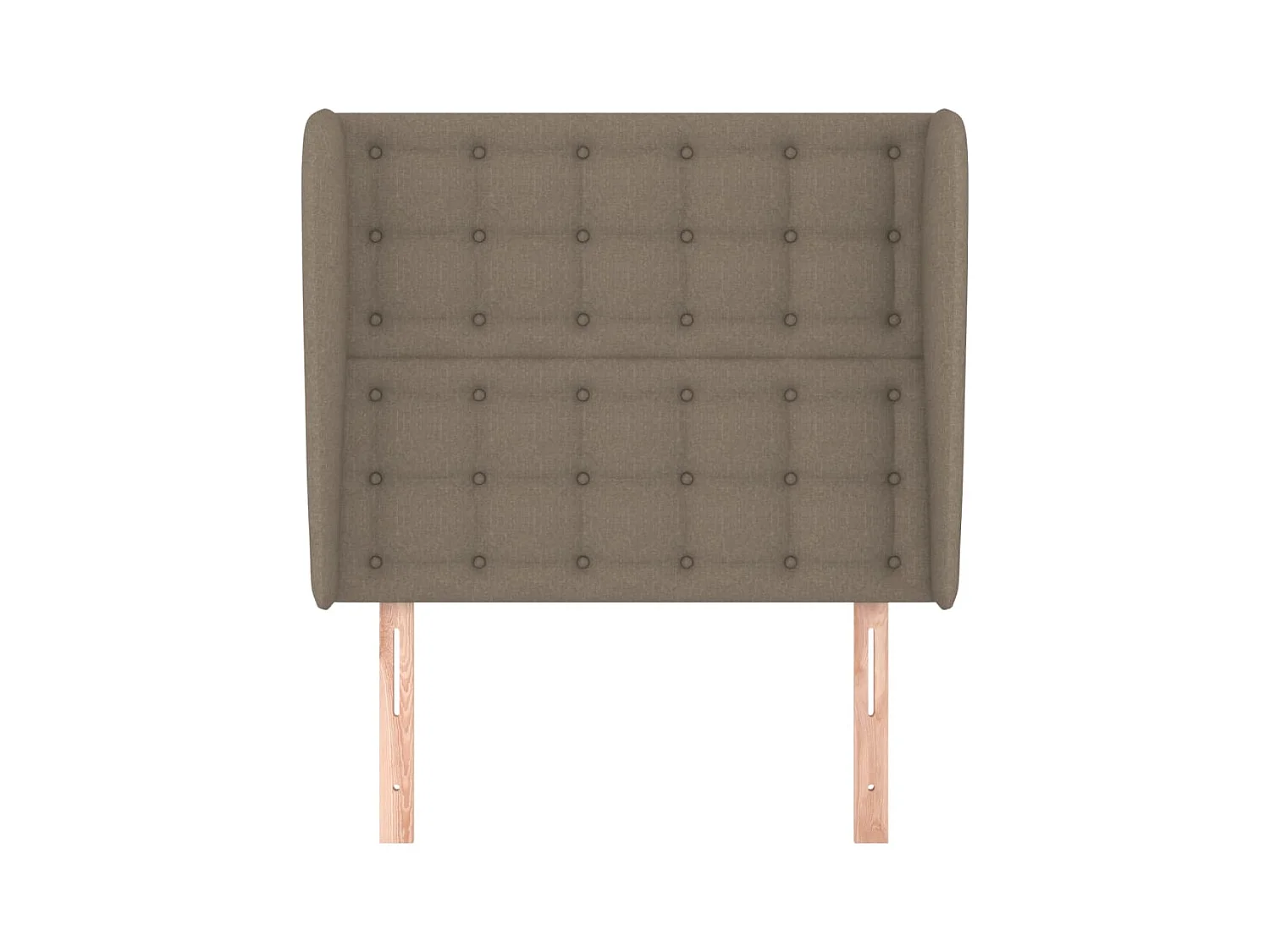 Tête de lit avec oreilles Taupe 83x23x118/128 cm Tissu