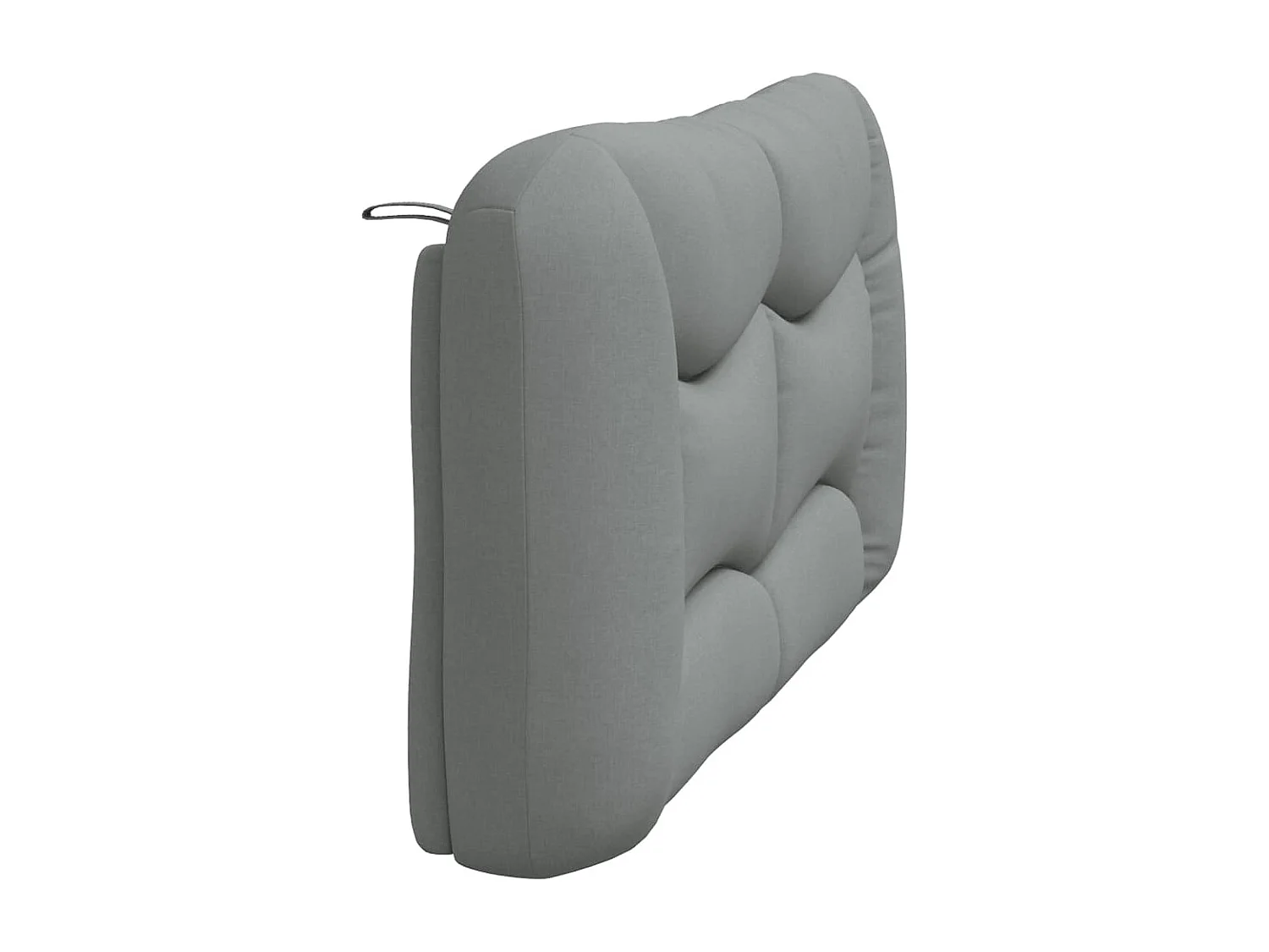 Coussin de tête de lit gris clair 160 cm tissu