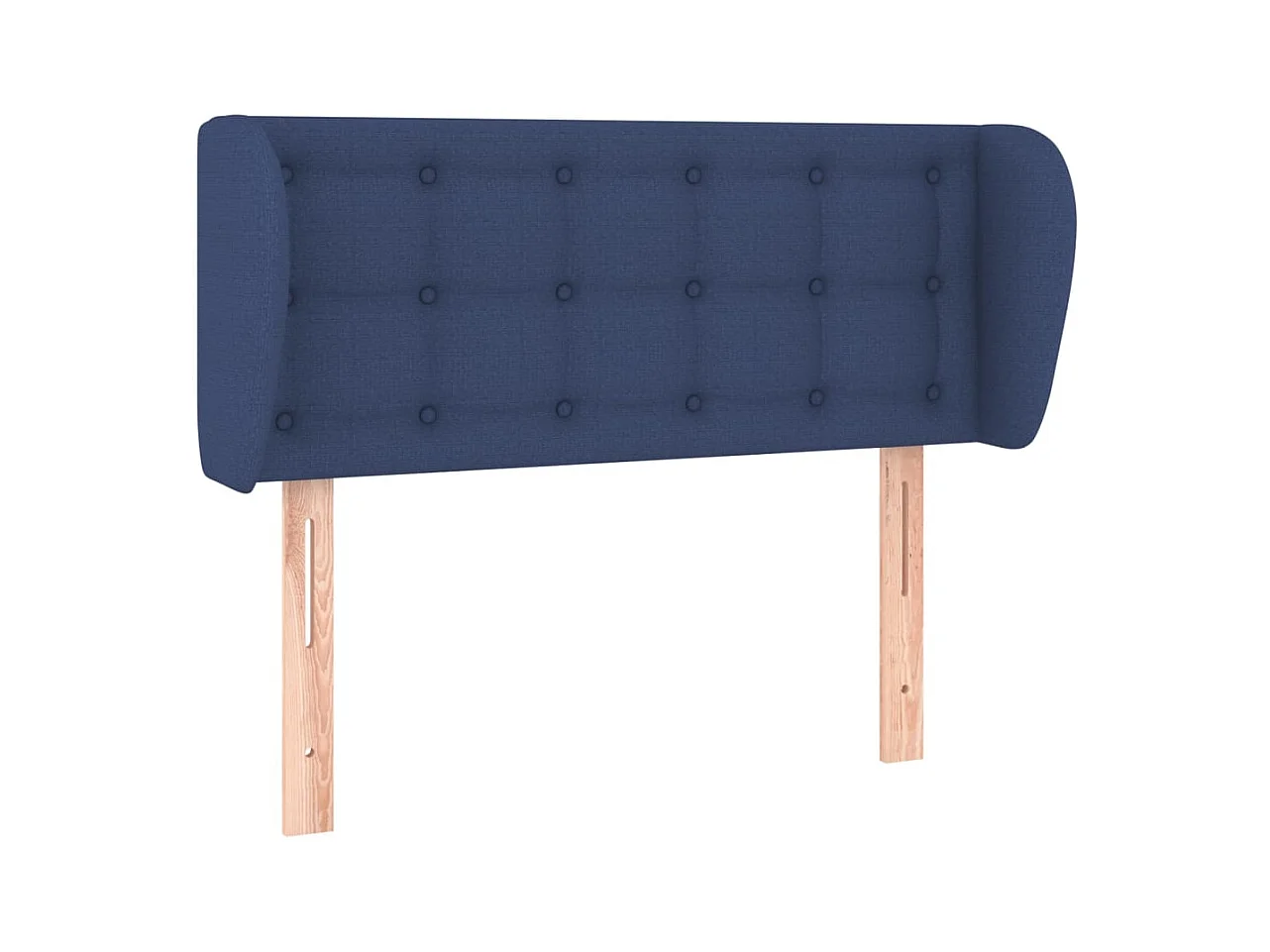 Hoofdbord met oren Blauw 103x23x78/88 cm Stof