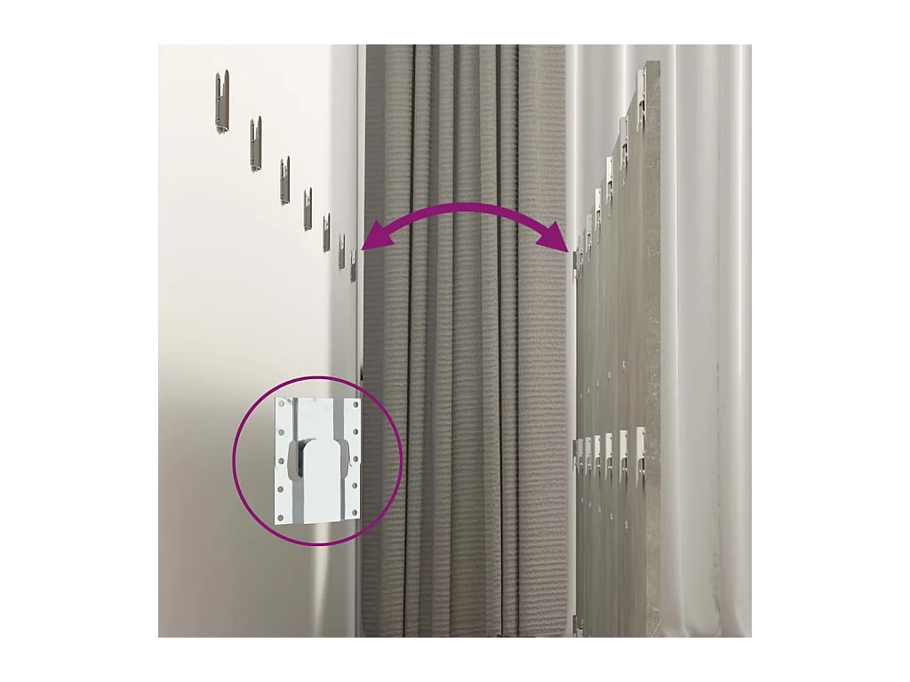 Cabecero de pared gris hormigón 240x1,5x80 cm Madera de ingeniería