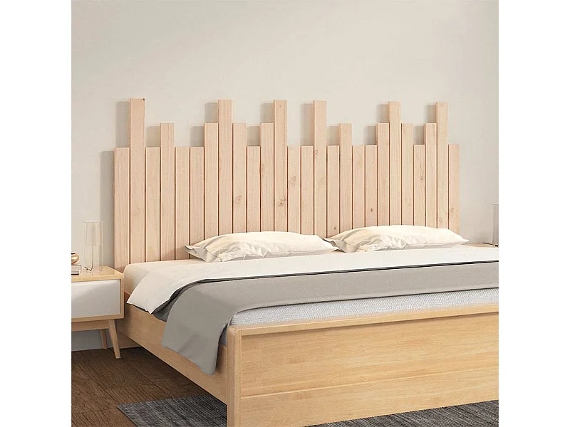 Cabecero de pared 166x3x80 cm Madera maciza de pino