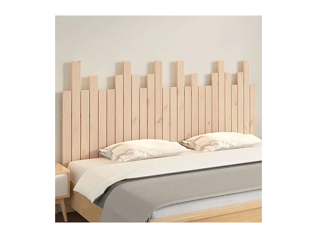 Cabecero de pared 166x3x80 cm Madera maciza de pino