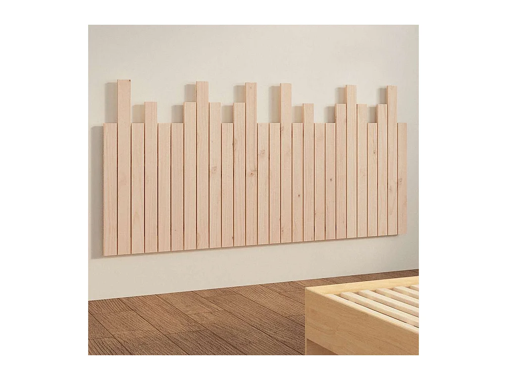 Cabecero de pared 166x3x80 cm Madera maciza de pino