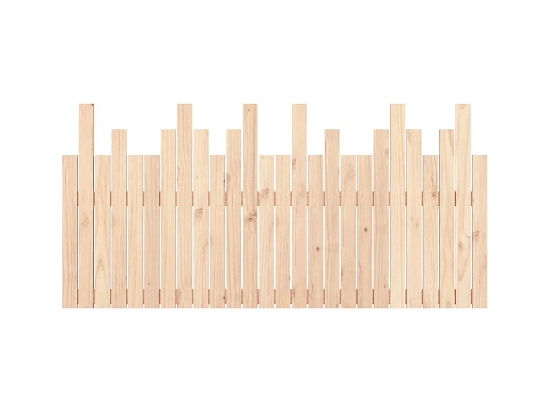 Cabecero de pared 166x3x80 cm Madera maciza de pino