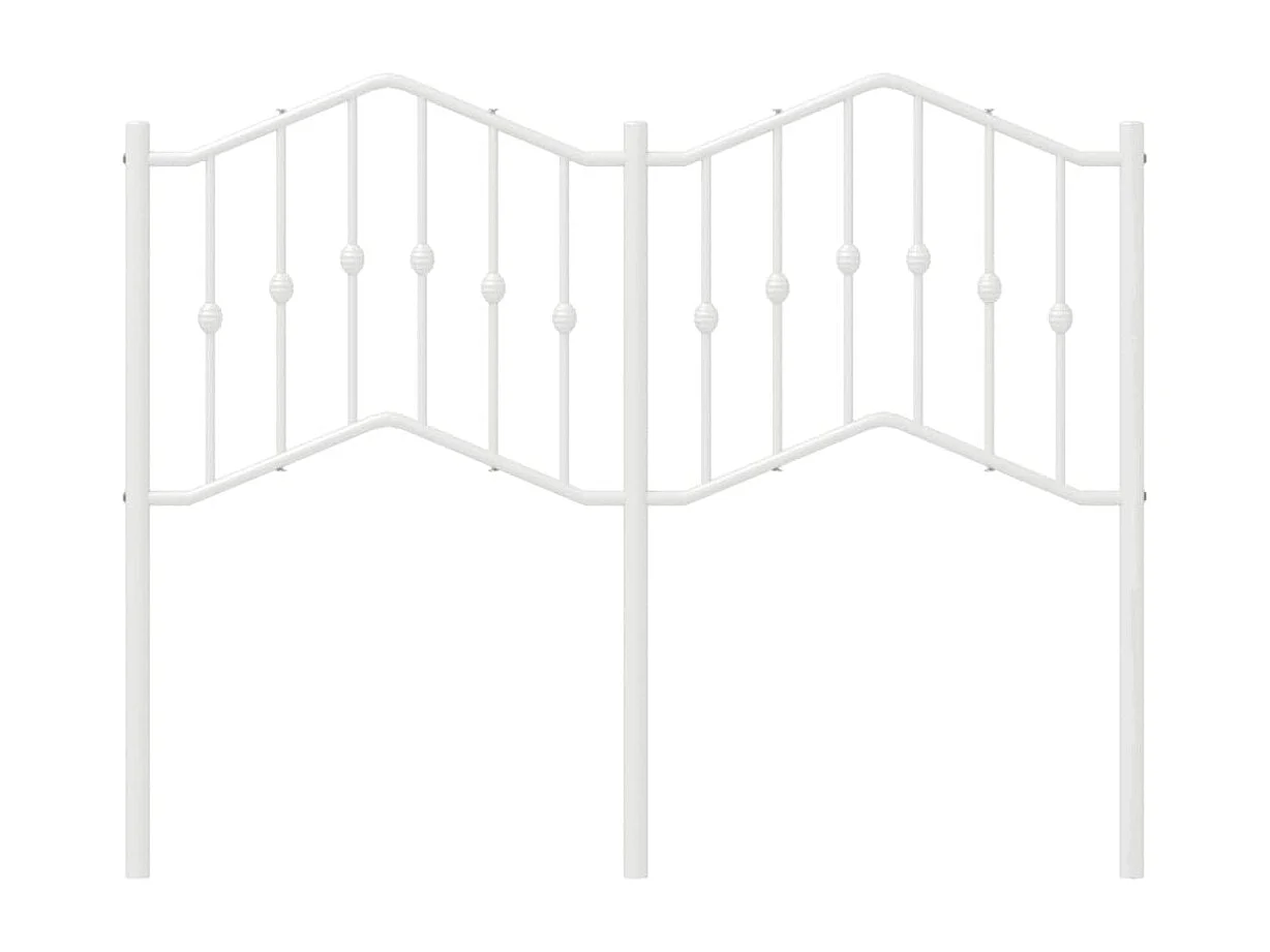 Tête de lit métal blanc 120 cm