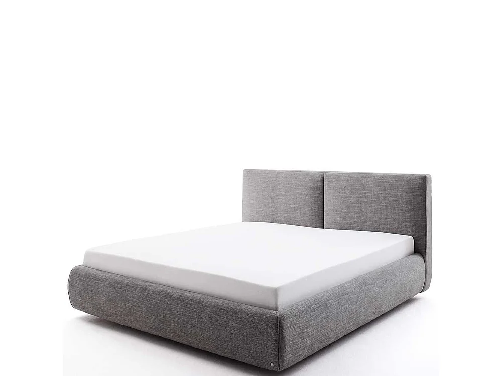 Stauraum Bett in Anthrazit Webstoff 180x200 cm