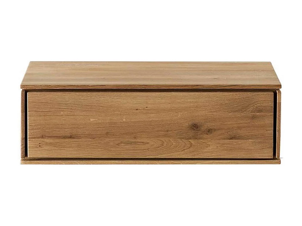 Polsterbett mit Stauraum Bettanlage aus Massivholz in Wildeiche geölt (dreiteilig)