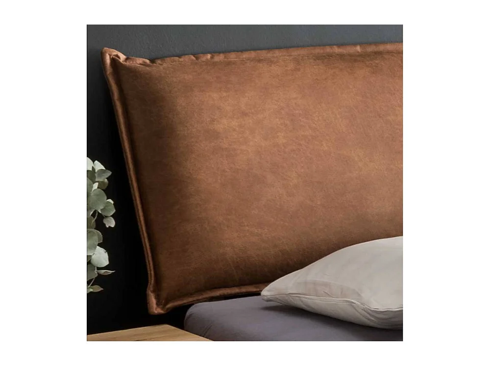 Polsterbett mit Stauraum Bettanlage aus Massivholz in Wildeiche geölt (dreiteilig)