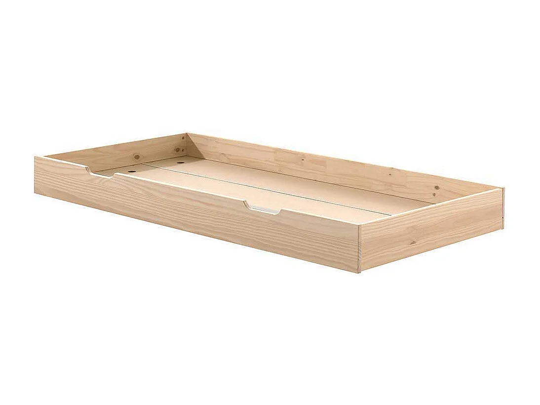 Kojenbett mit Stauraum aus Kiefer Massivholz Skandi Design