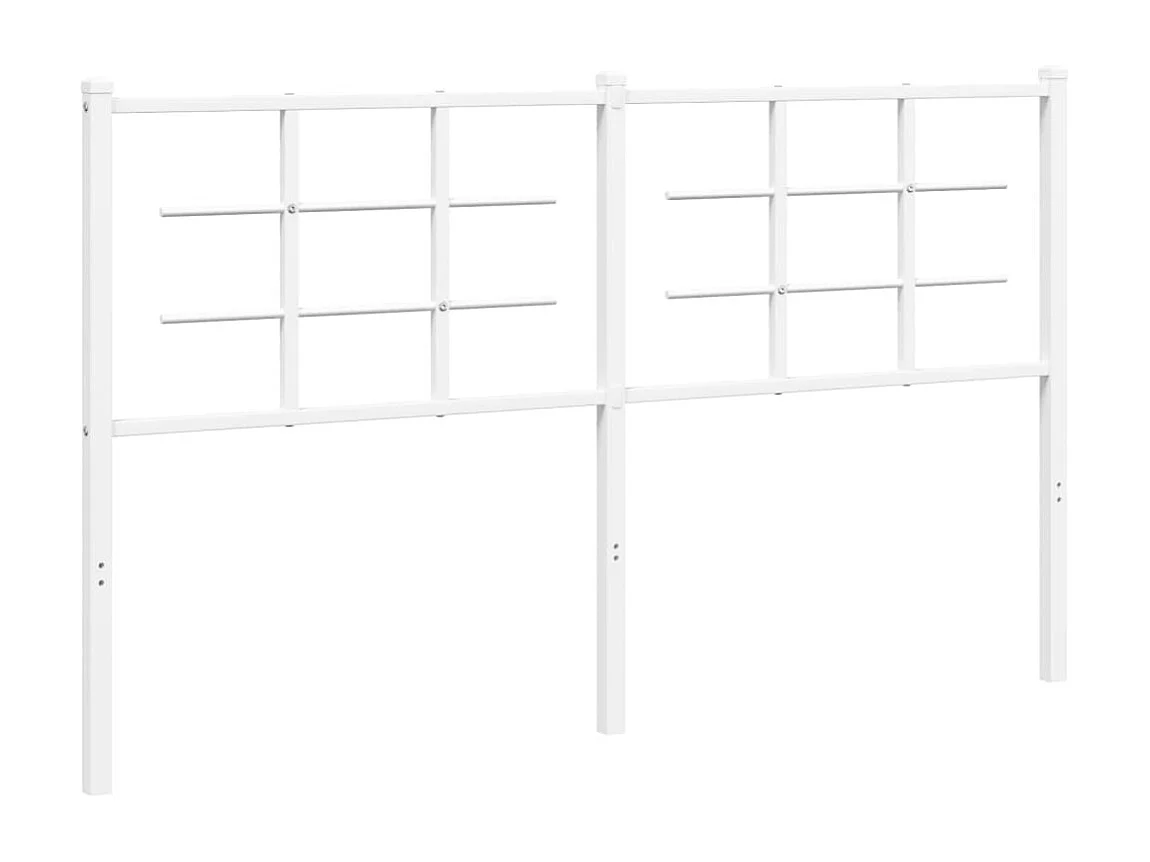 Tête de lit métal blanc 160 cm