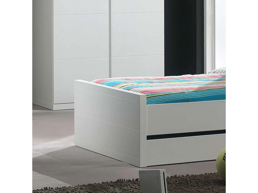 Einzelbett mit Bettschublade Stauraum