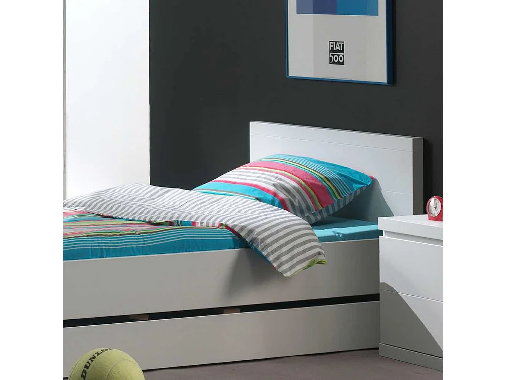 Einzelbett mit Bettschublade Stauraum