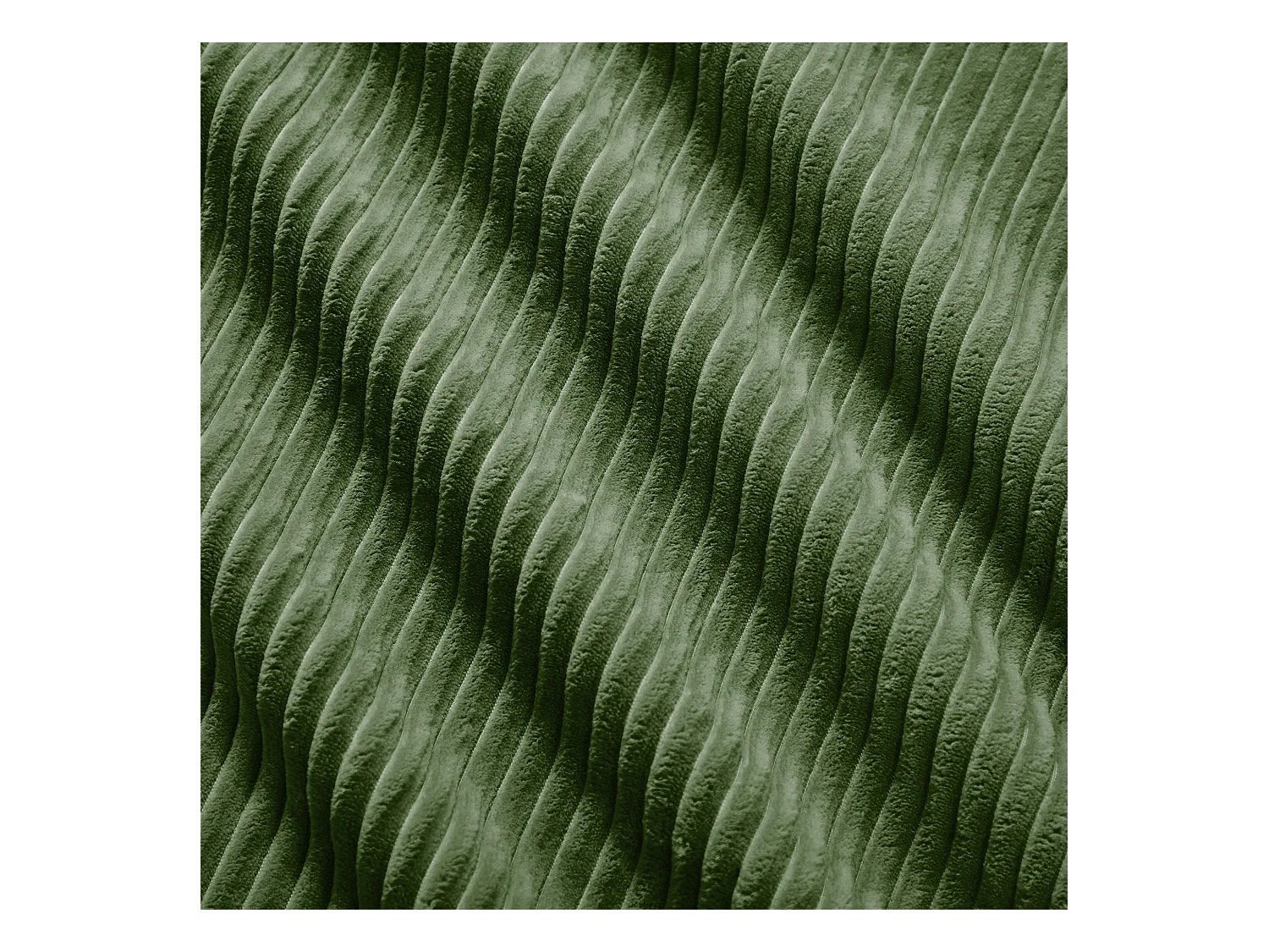 Modulares 4-Sitzer-Ecksofa mit Chaiselongue, Cordsamt, 32D-Polsterung, grün (290x85x80 cm)