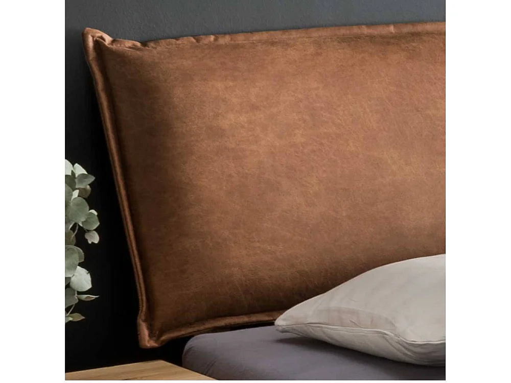 Polsterbett mit Stauraum Bettanlage aus Massivholz in Wildeiche geölt (dreiteilig)