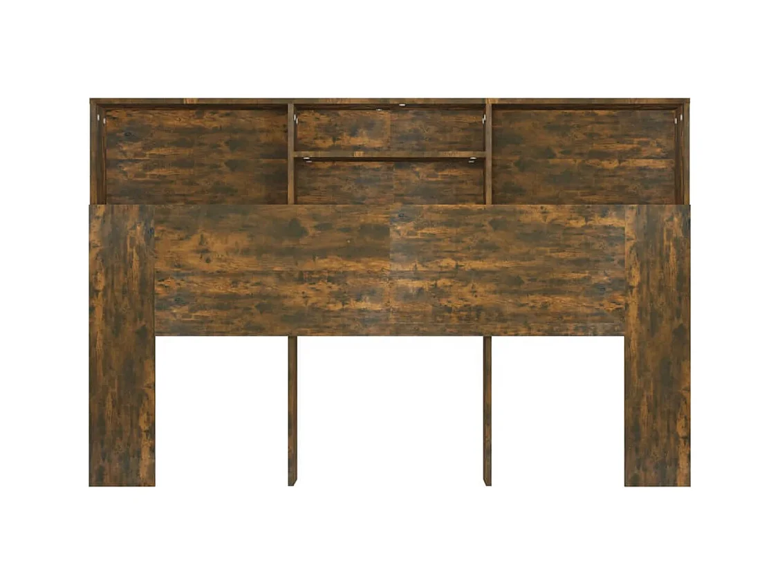 Cabecero de cama de roble ahumado 160x19x103,5 cm