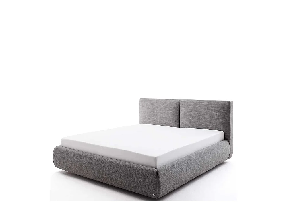 Stauraum Bett in Anthrazit Webstoff 180x200 cm