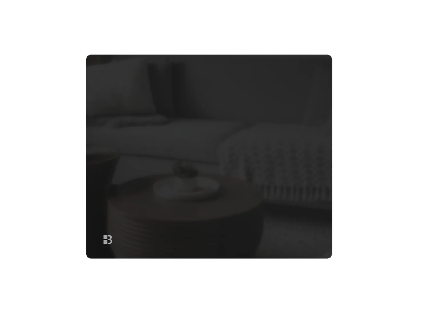 Radiateur électrique fixe à inertie sèche céramique façade en verre 1000W Bestherm IRIS horizontal noir